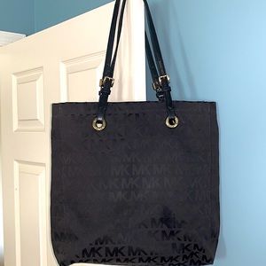 Michael Kors black tote bag